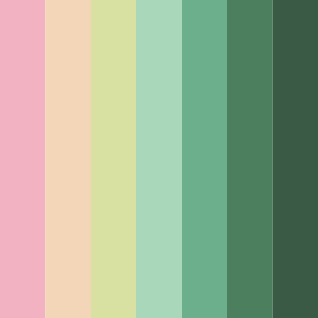 Download blossom grove color palette PNG image (square)