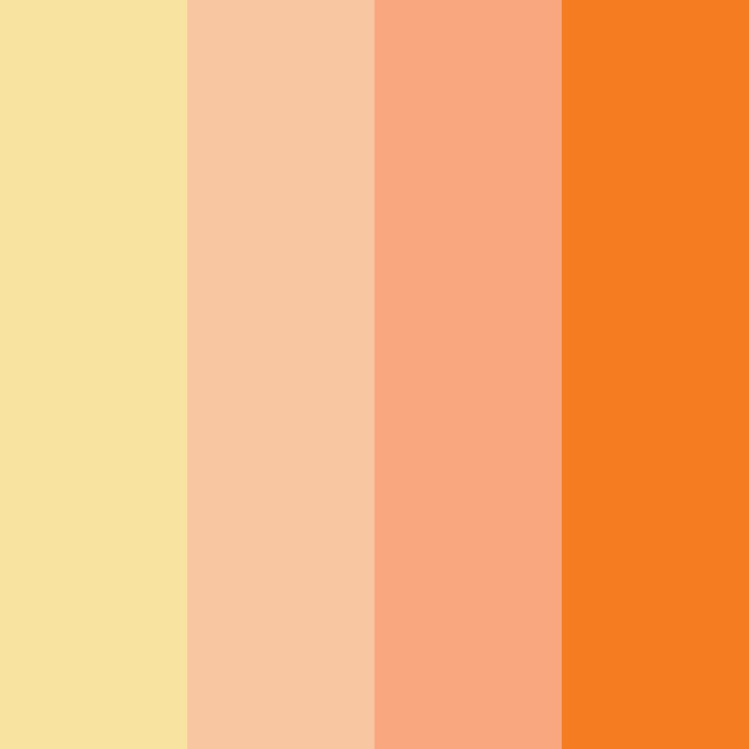 Download orange happiness color palette PNG image (square)