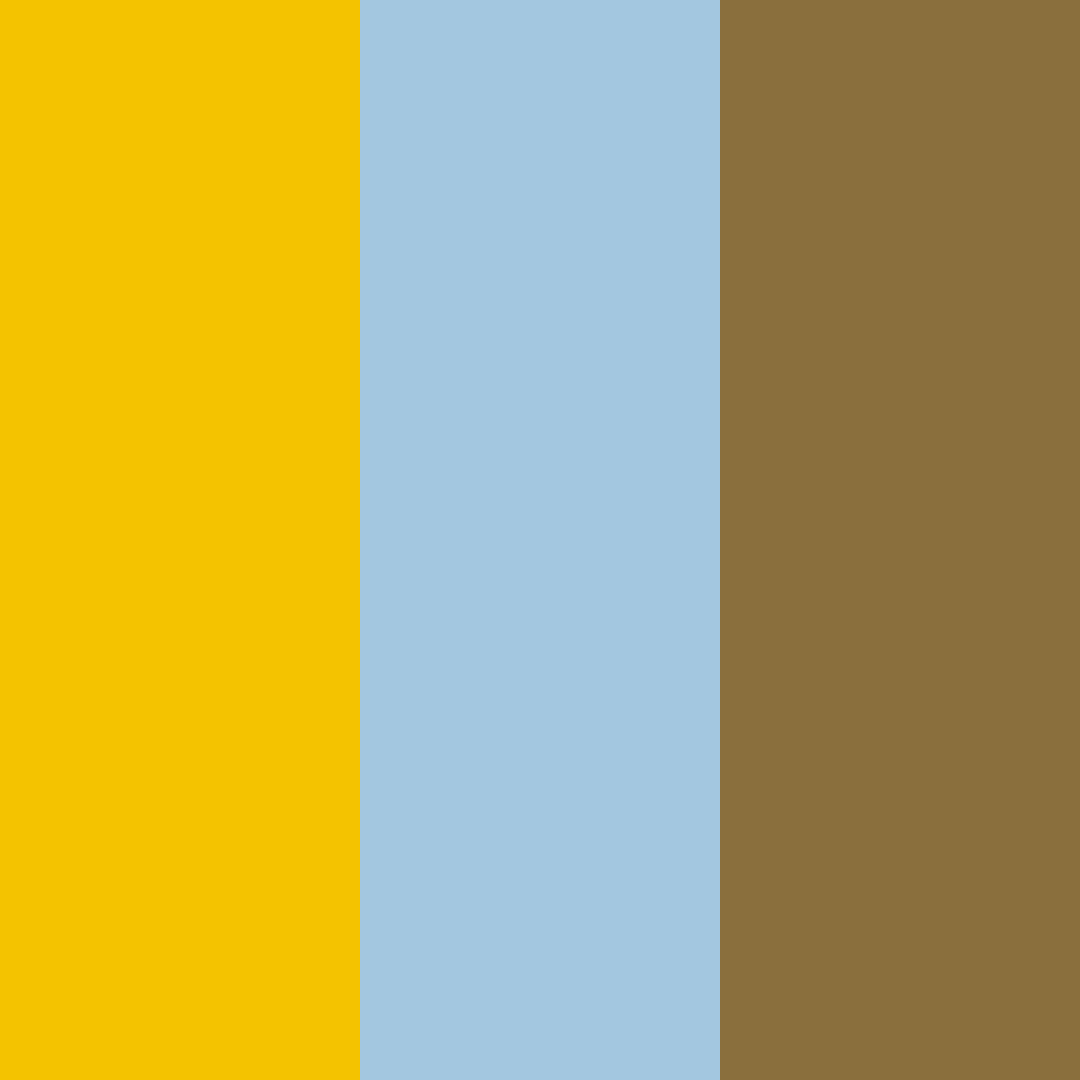 Download amber blue cream color palette PNG image (square)