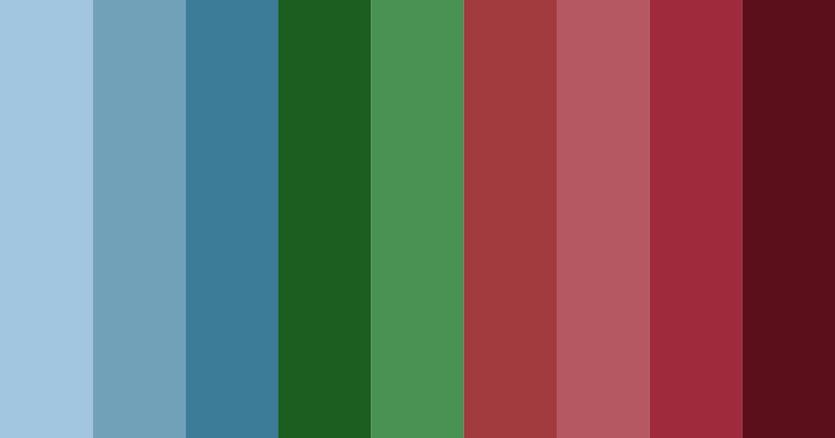 Download blue forest color palette PNG image (landscape)