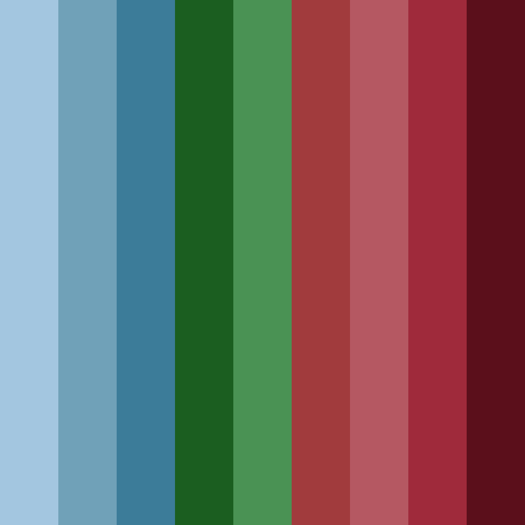 Download blue forest color palette PNG image (square)