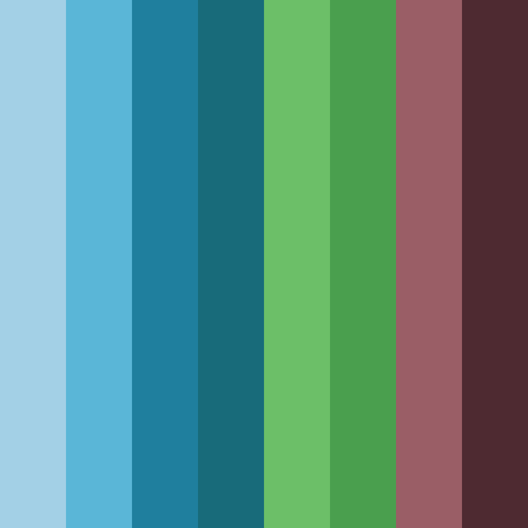 Download oceanic reverie color palette PNG image (square)