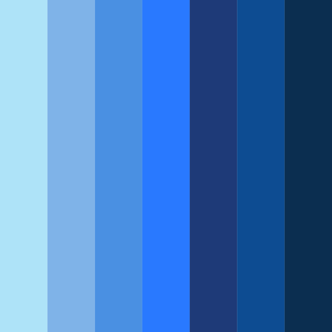 Download azure odyssey color palette PNG image (square)