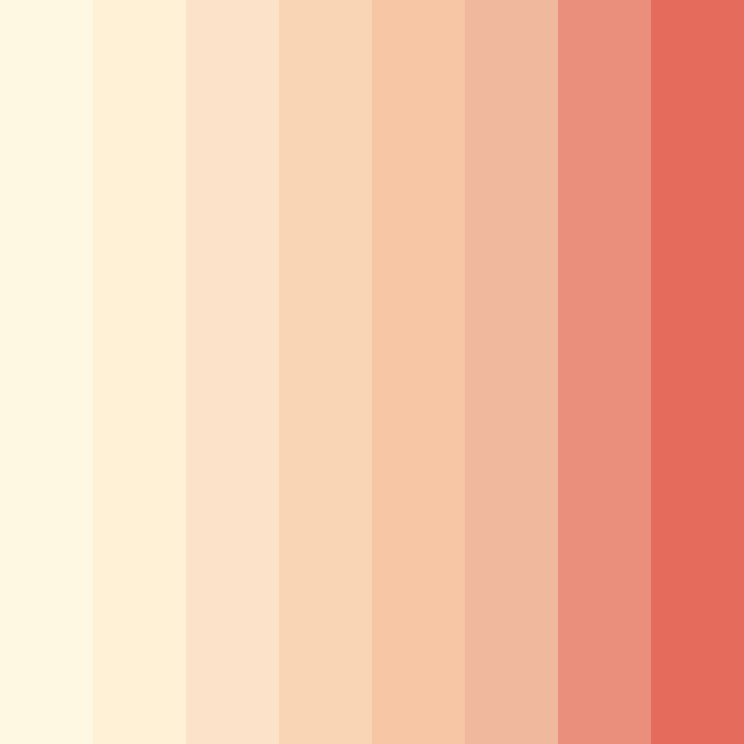 Download sun-kissed creams color palette PNG image (square)