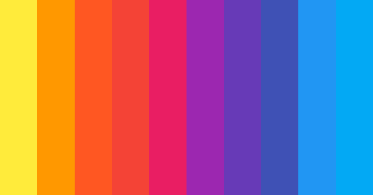 Download colorful fireworks color palette PNG image (landscape)