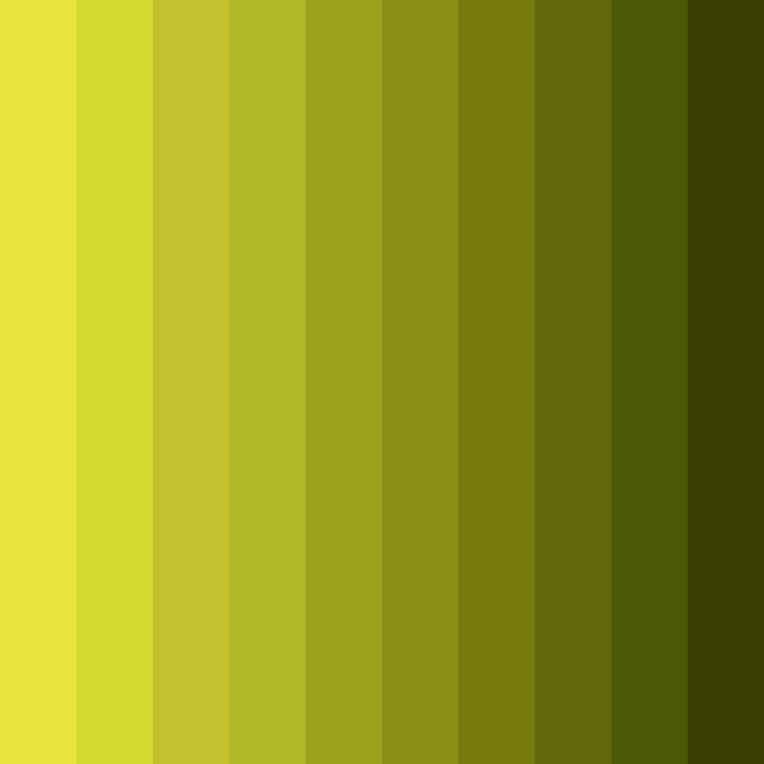 Download shades of yellow color palette PNG image (square)