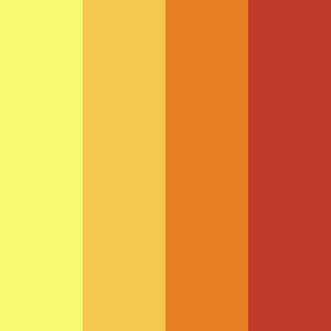 Download bold yellow color palette PNG image (square)