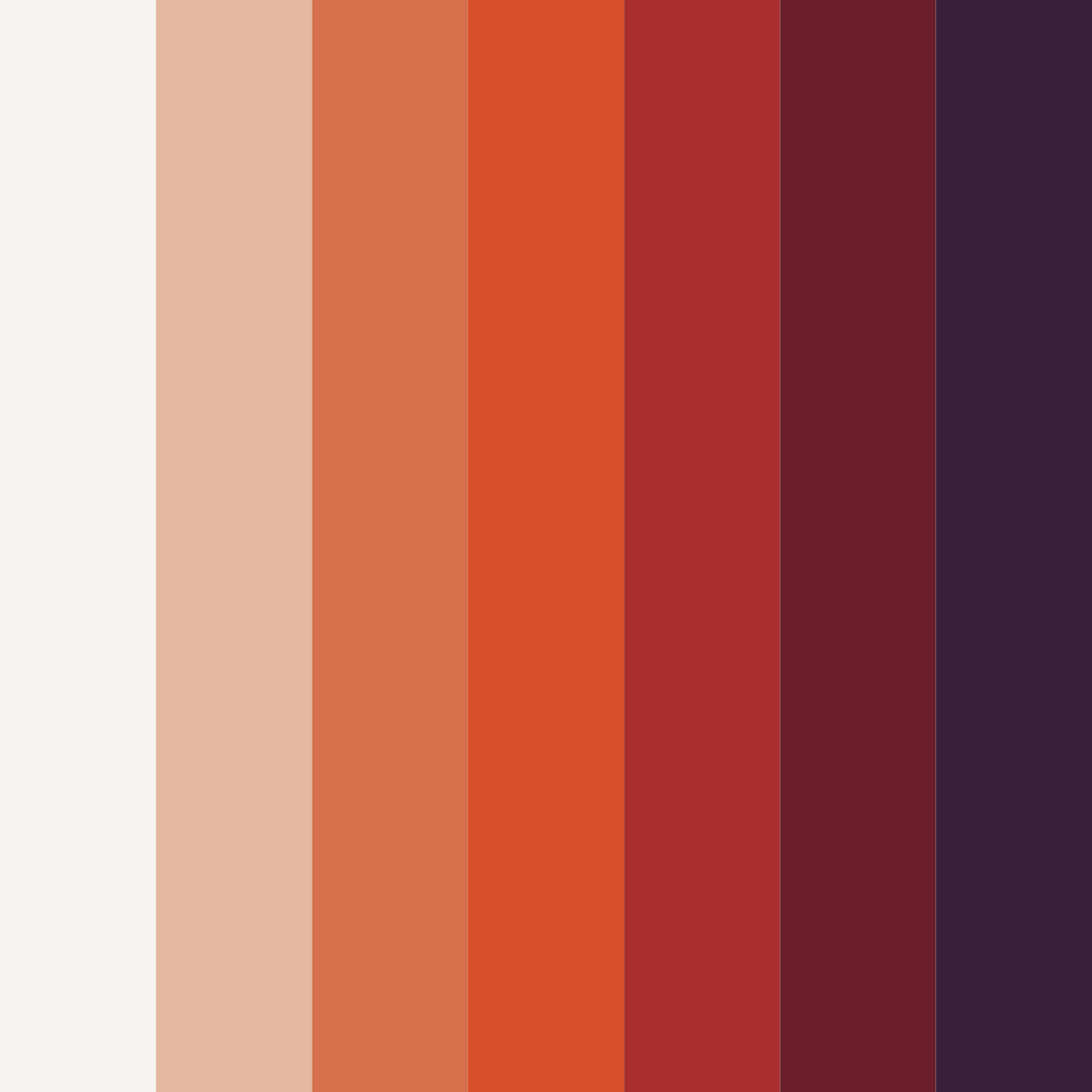 Download bauhaus red color palette PNG image (square)