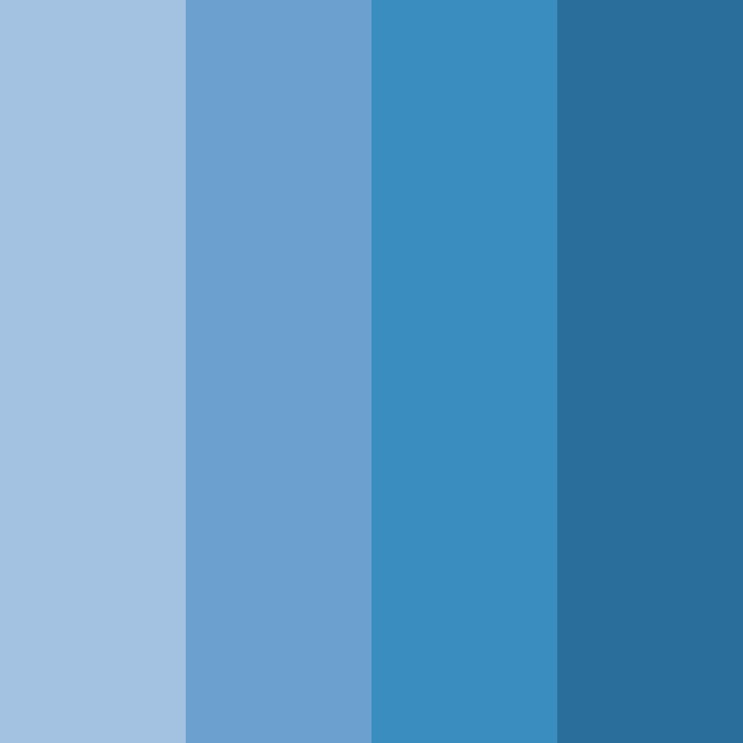 Download cool blue color palette PNG image (square)