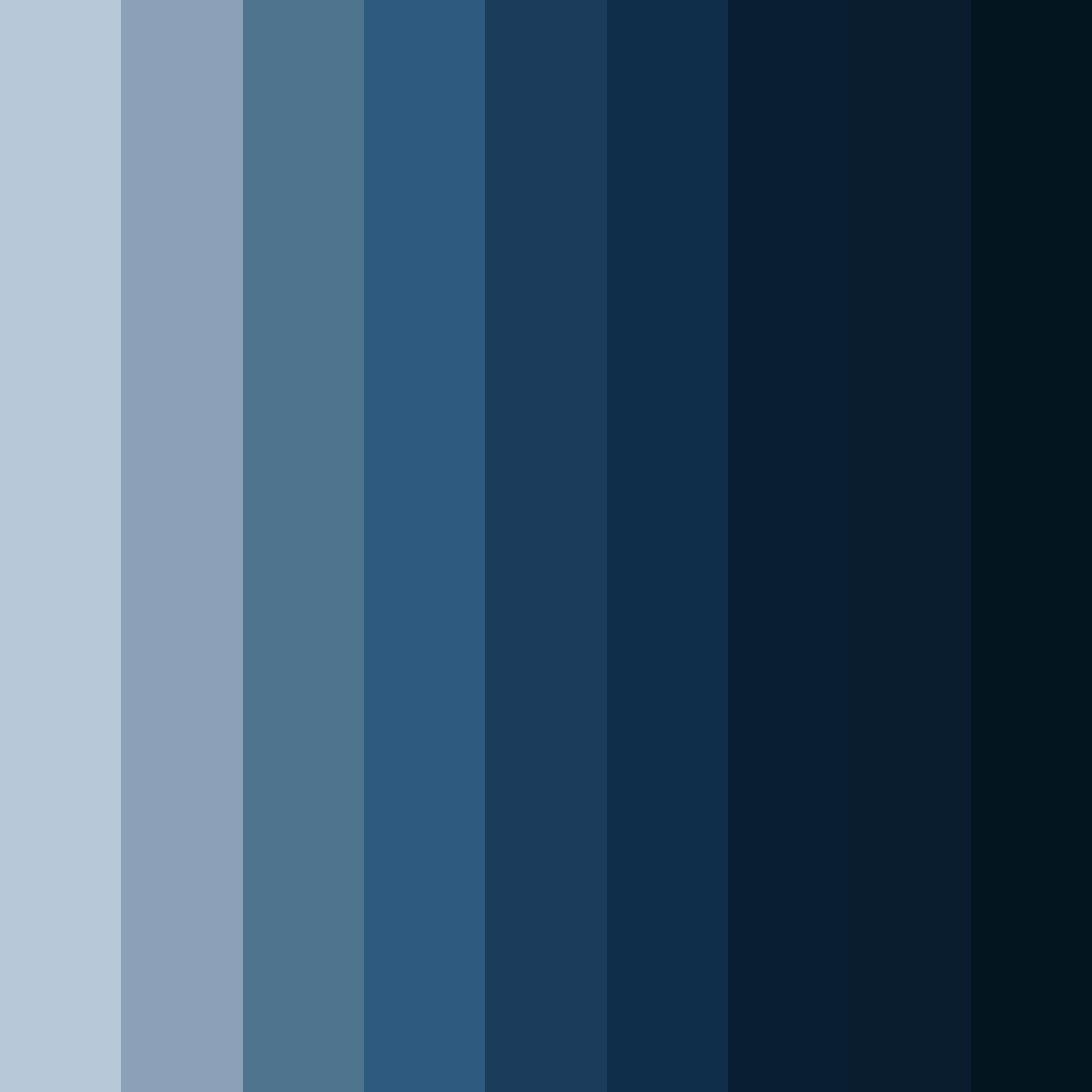 Download midnight tide color palette PNG image (square)