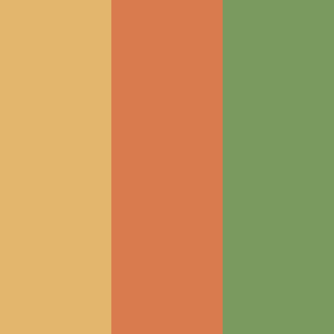 Download muted green color palette PNG image (square)