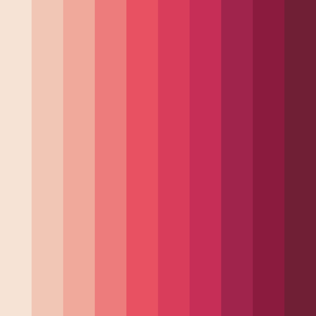 Download blossoming crimson color palette PNG image (square)