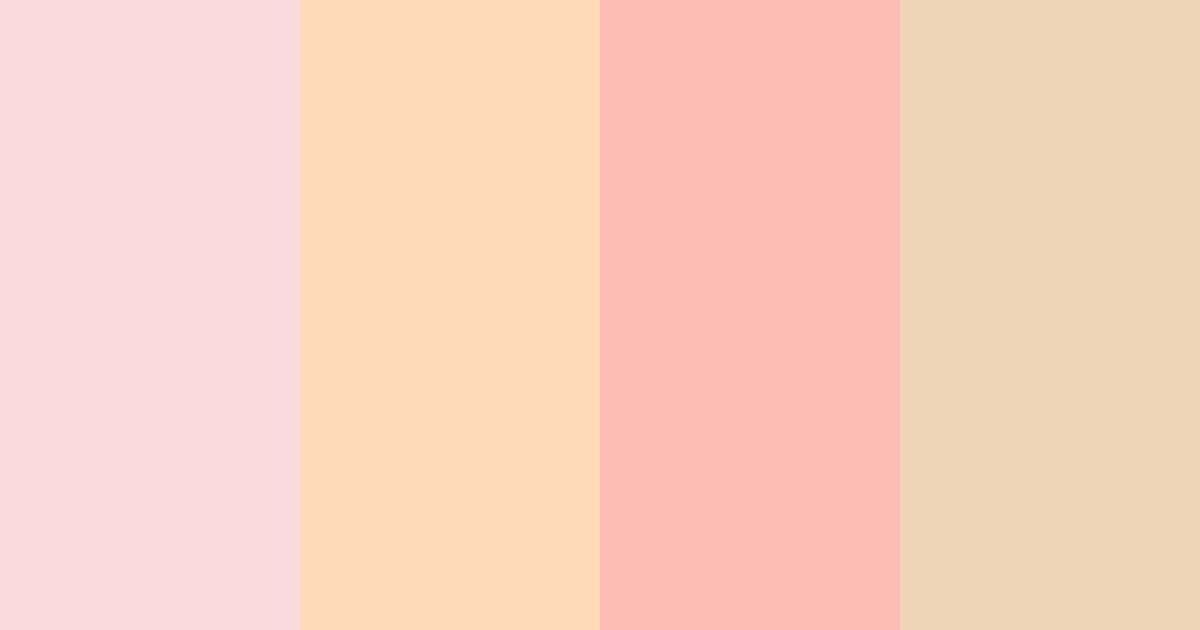 Download peach blossom delight color palette PNG image (landscape)