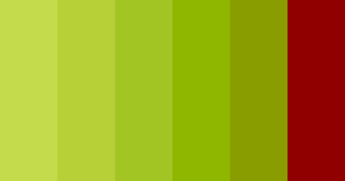 Download green fire color palette PNG image (landscape)