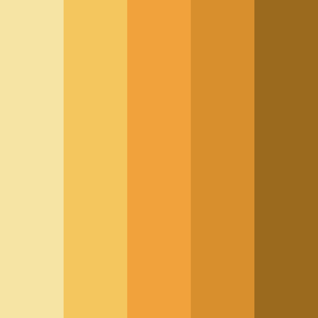 Download golden harvest dreams color palette PNG image (square)