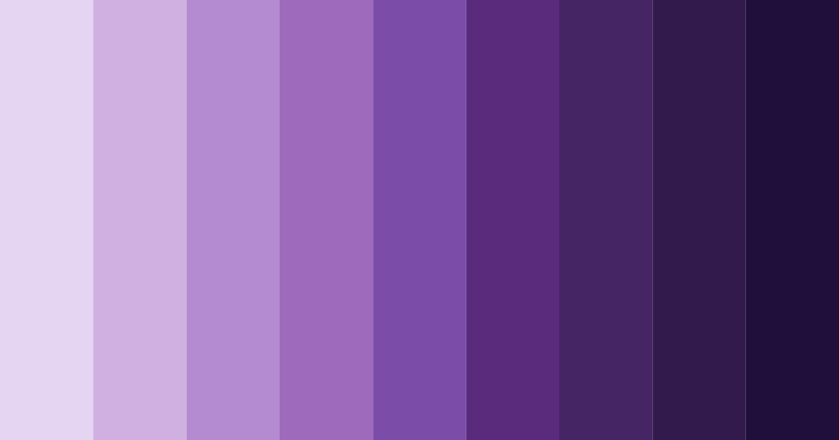 Download premium purple shades color palette PNG image (landscape)