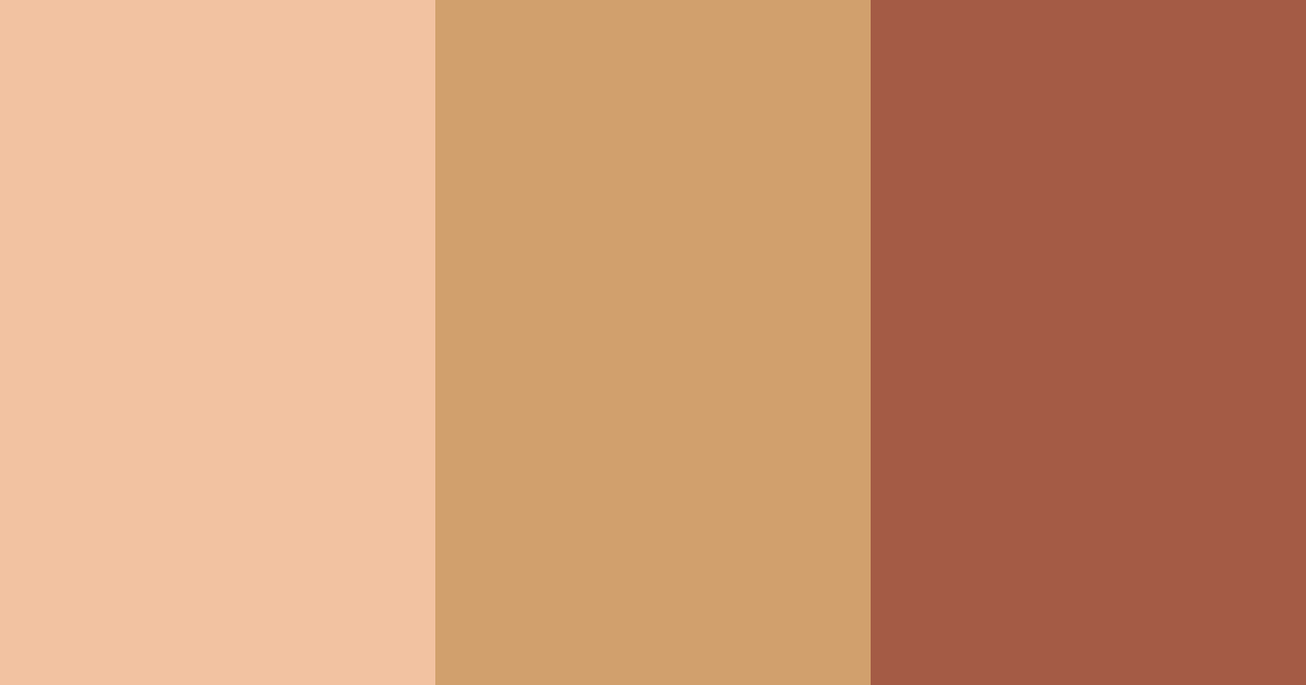 Download warm cinnamon color palette PNG image (landscape)