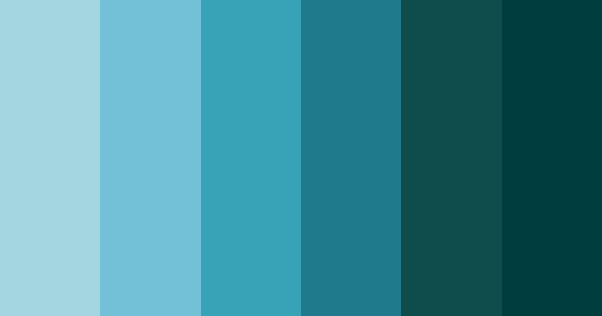Download turquoise tides color palette PNG image (landscape)