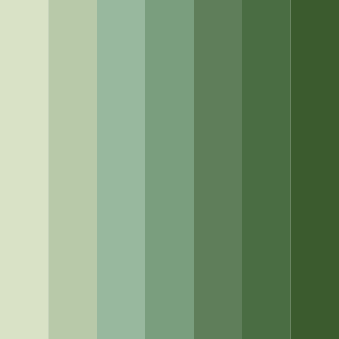 Download shades of olive color palette PNG image (square)