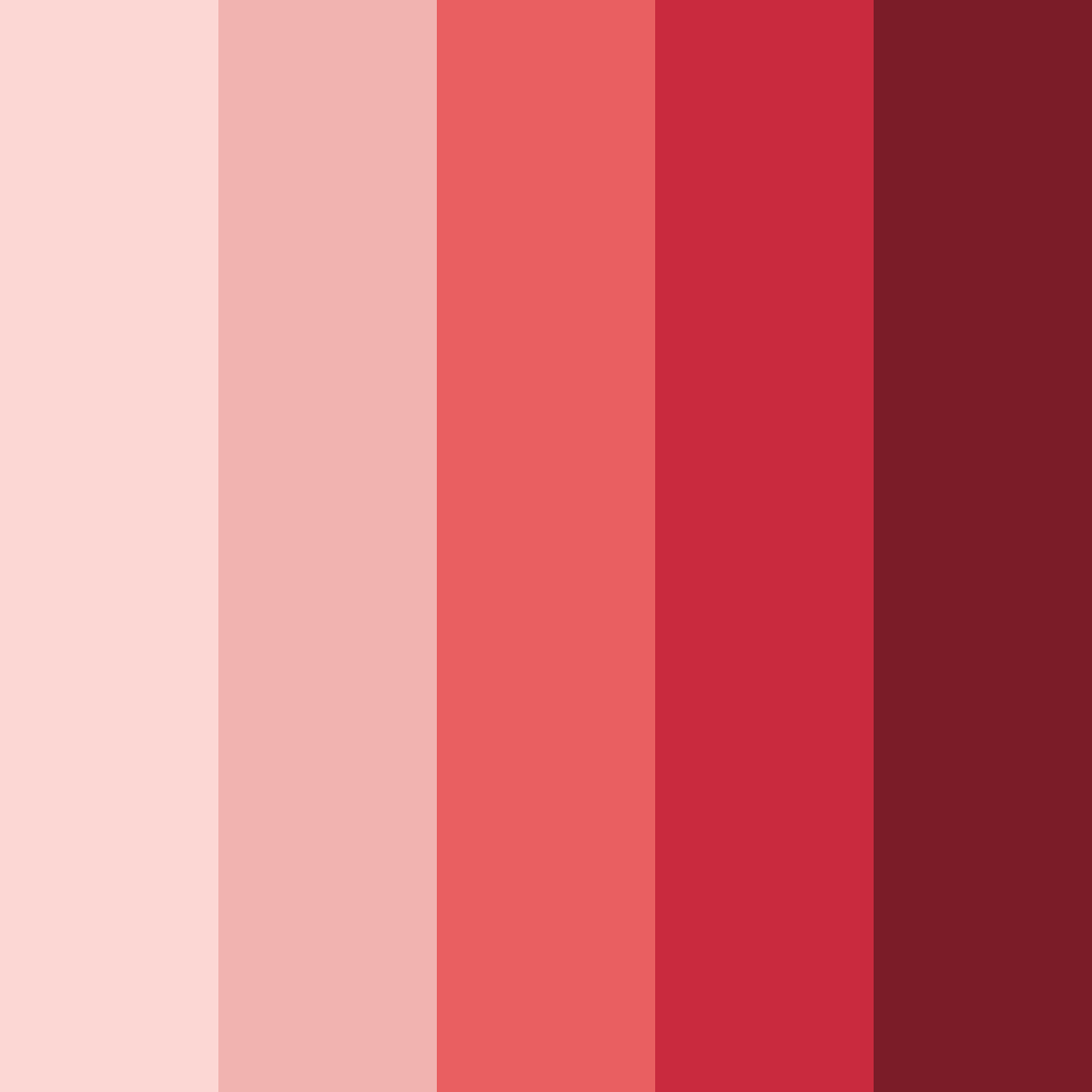 Download soft red color palette PNG image (square)