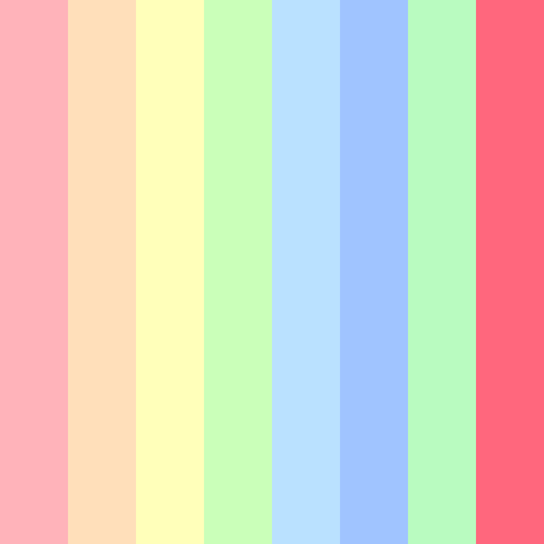 Download colorful pink color palette PNG image (square)