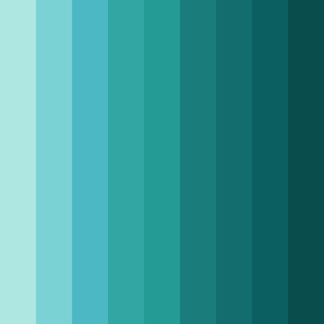 Download serene waters color palette PNG image (square)