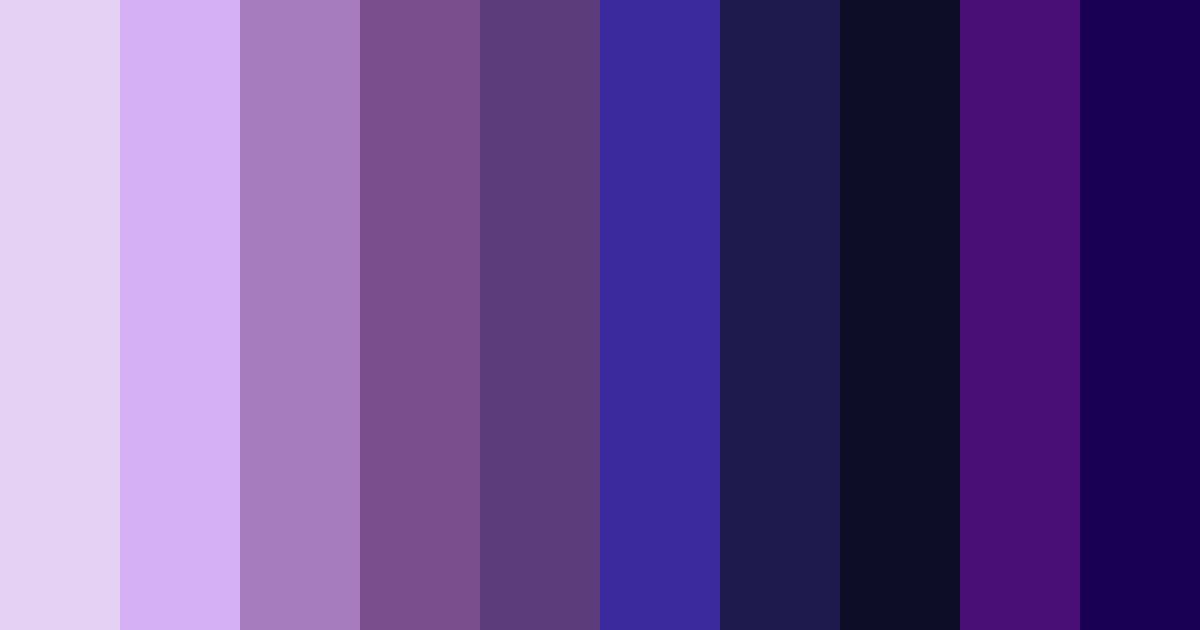 Download violet dreams color palette PNG image (landscape)