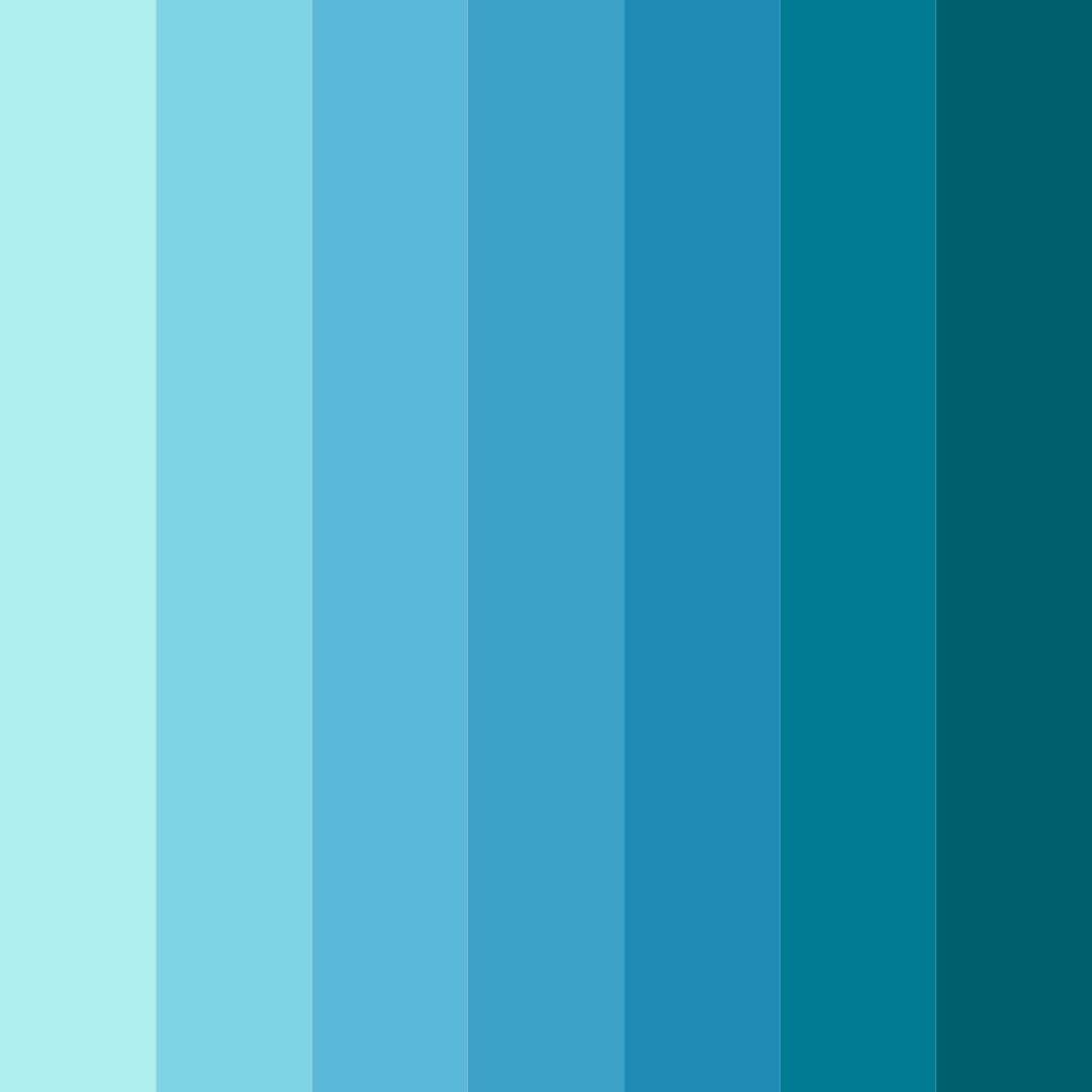 Download blue swimming color palette PNG image (square)