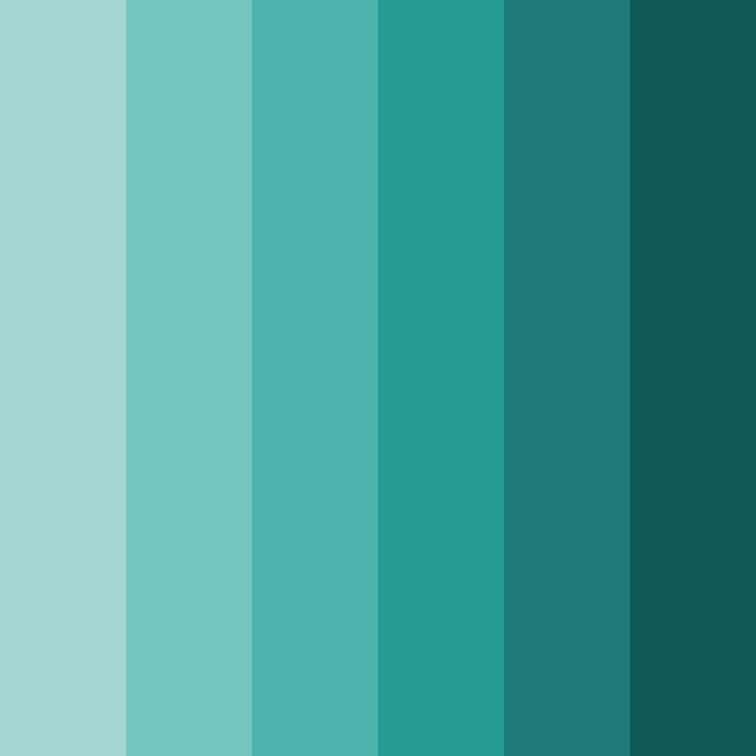 Download teal abyss color palette PNG image (square)