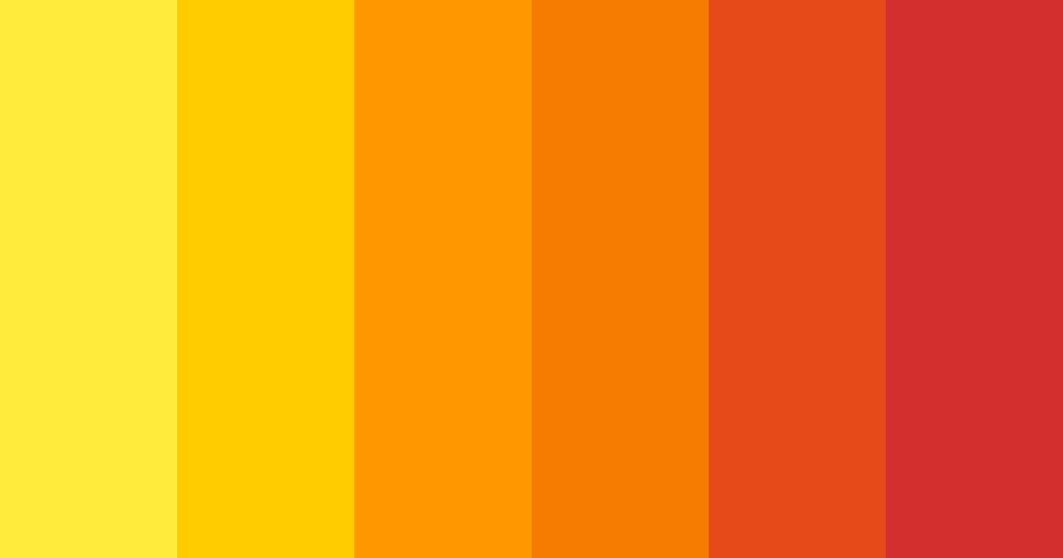 Download sunset blaze color palette PNG image (landscape)