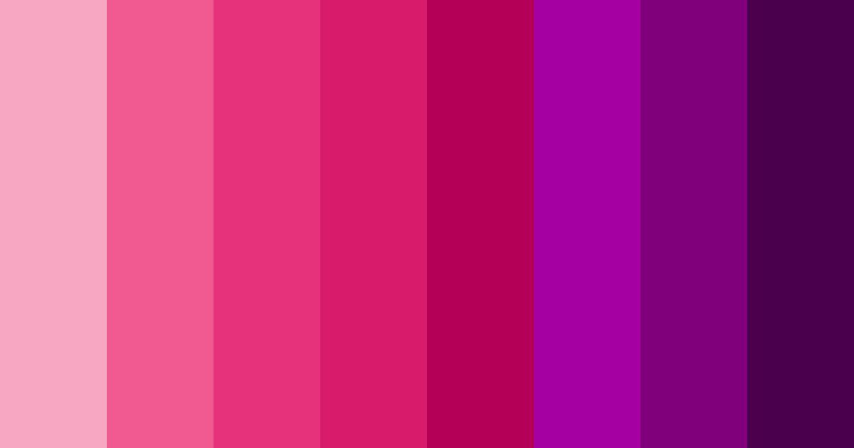 Download electric fuchsia dreams color palette PNG image (landscape)