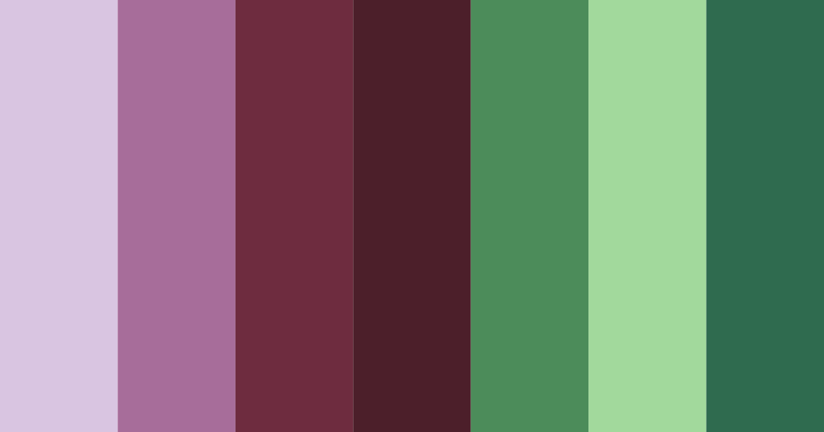 Download rich purple and green color palette PNG image (landscape)