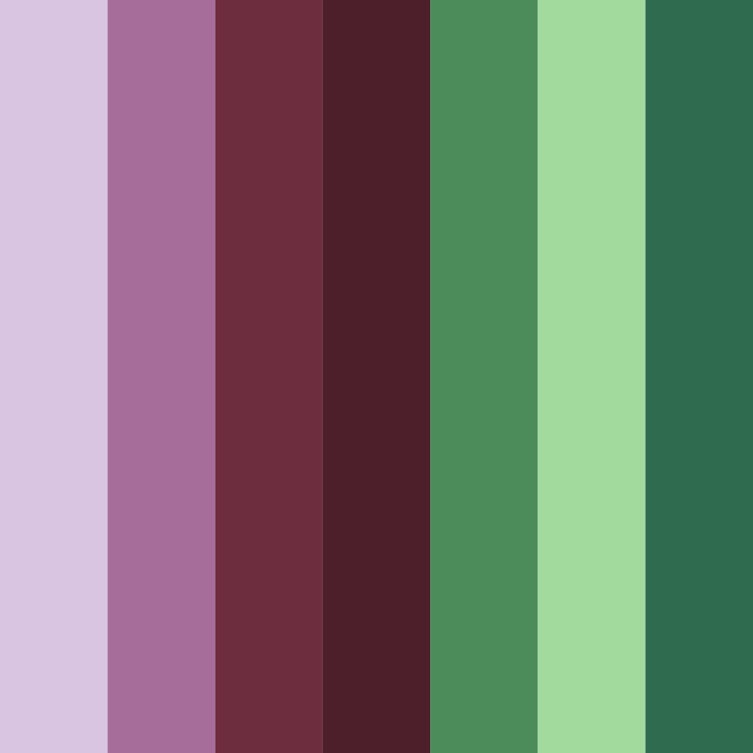 Download rich purple and green color palette PNG image (square)