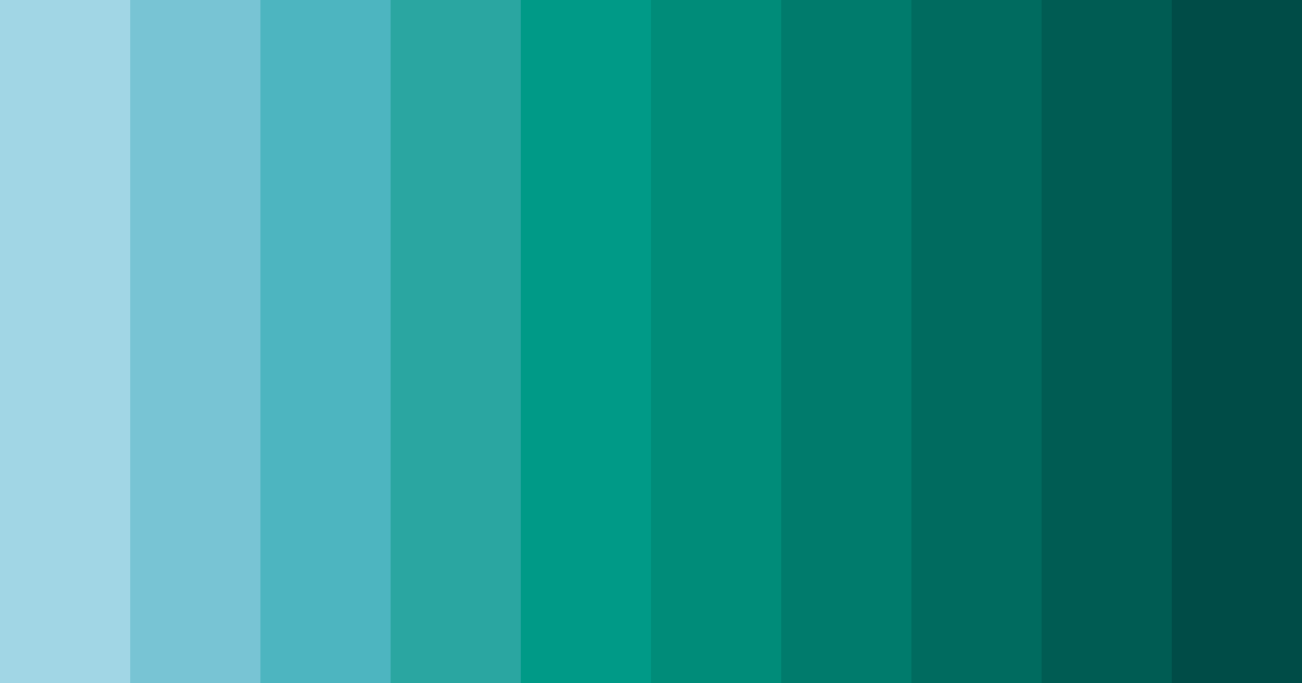 Download teal cove color palette PNG image (landscape)