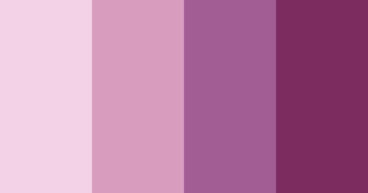 Download shades of purple and pink color palette PNG image (landscape)