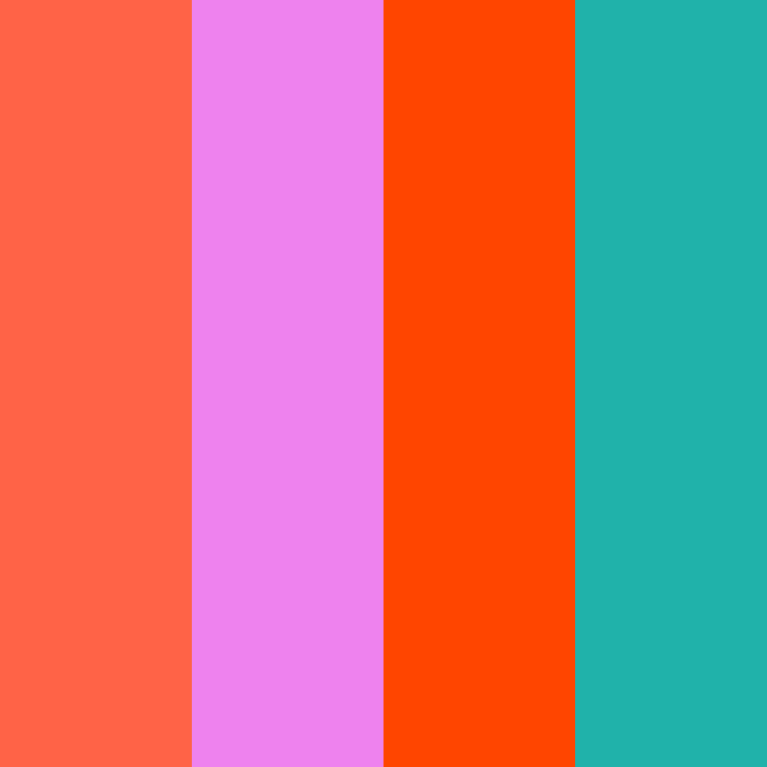 Download tropical sunset mix color palette PNG image (square)