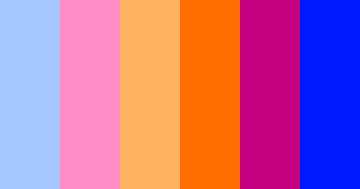 Download electric sunset serenade color palette PNG image (landscape)