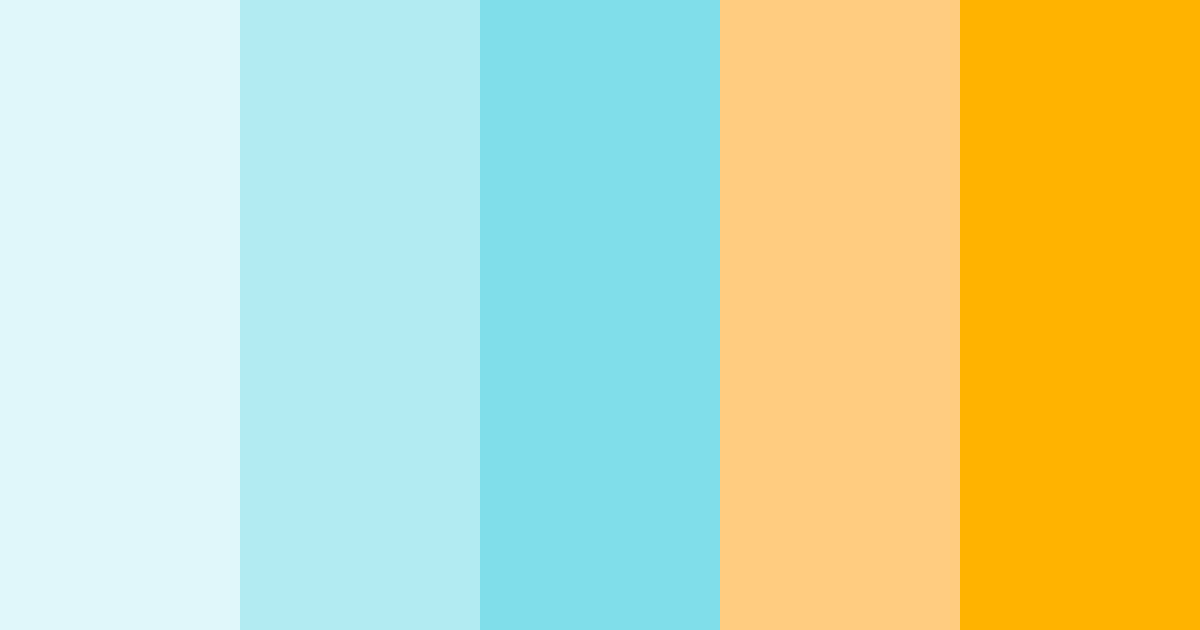 Download serene blue oasis color palette PNG image (landscape)