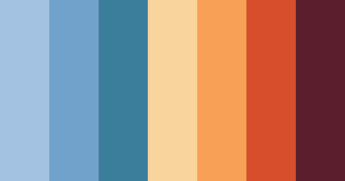 Download blue warmth color palette PNG image (landscape)