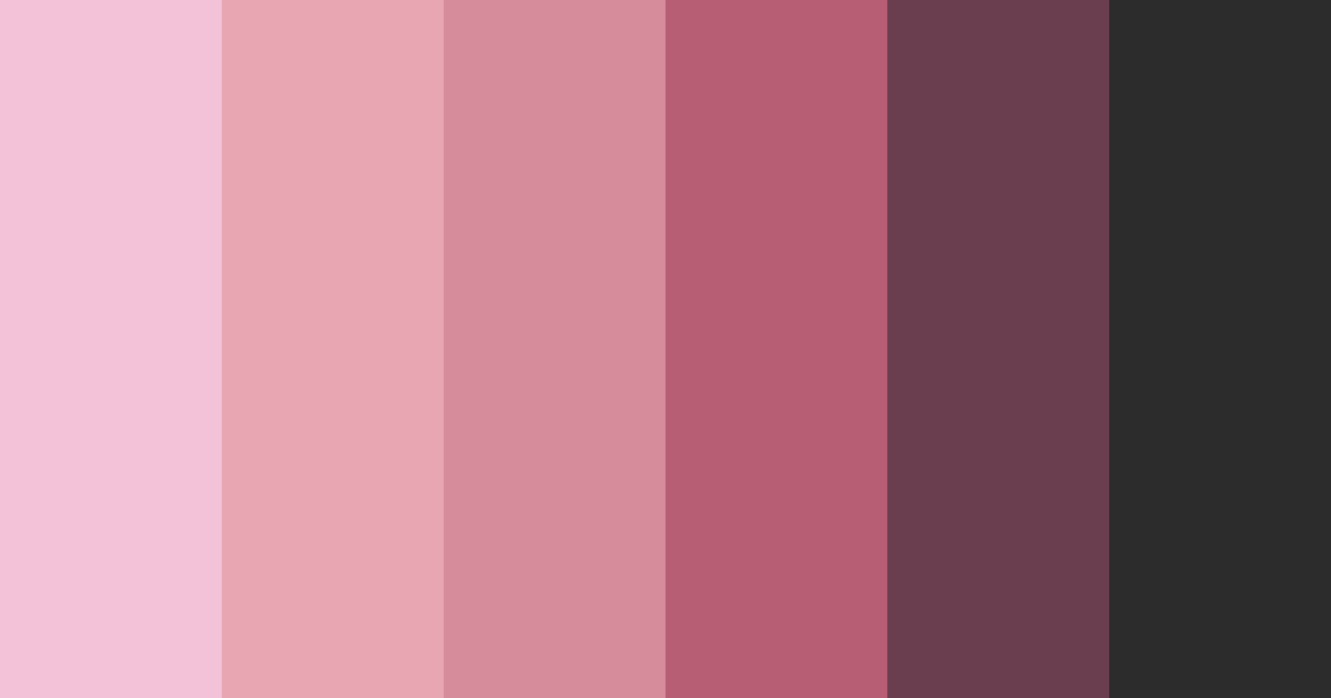 Download blushing noir color palette PNG image (landscape)