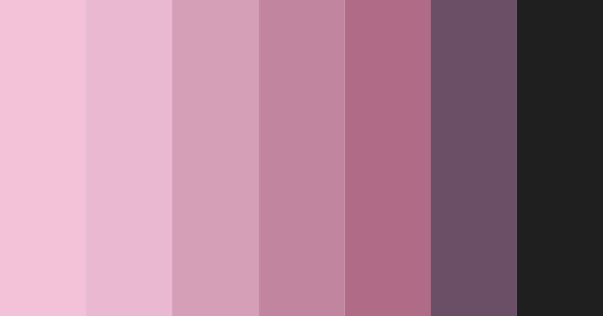 Download pink and black elegance color palette PNG image (landscape)