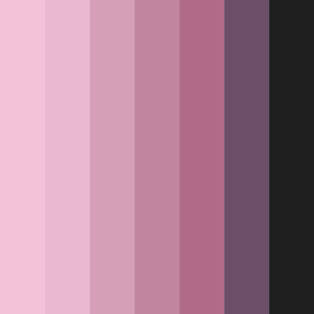 Download pink and black elegance color palette PNG image (square)
