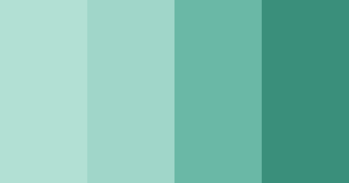 Download mint green color palette PNG image (landscape)