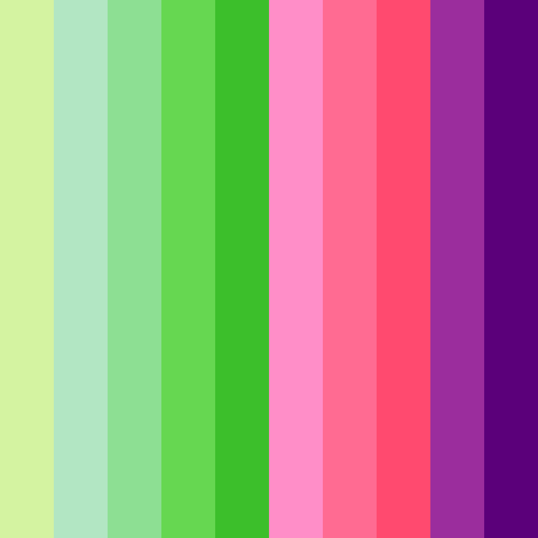 Download vibrant slime green color palette PNG image (square)