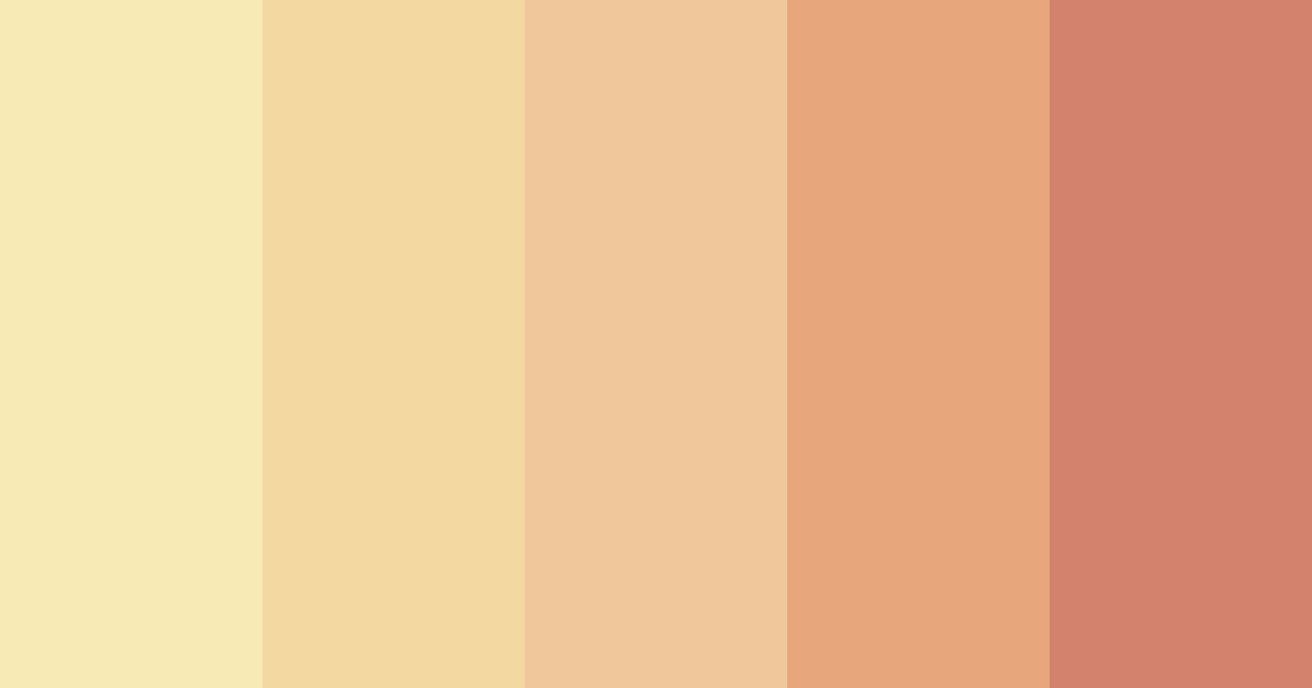 Download warm yellow color palette PNG image (landscape)