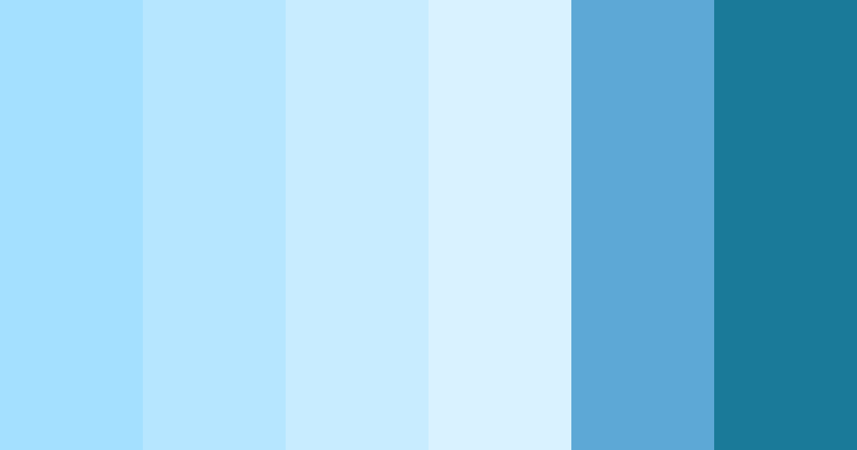 Download aqua serenade color palette PNG image (landscape)