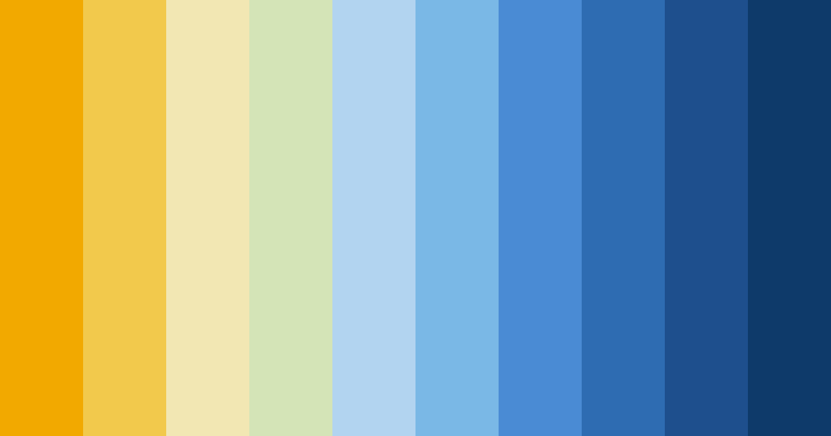 Download blue serenity color palette PNG image (landscape)