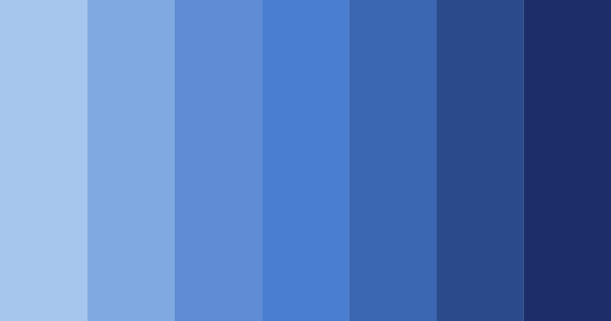Download cornflower cascade color palette PNG image (landscape)