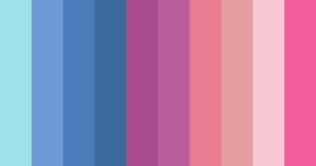 Download tropical bliss color palette PNG image (landscape)