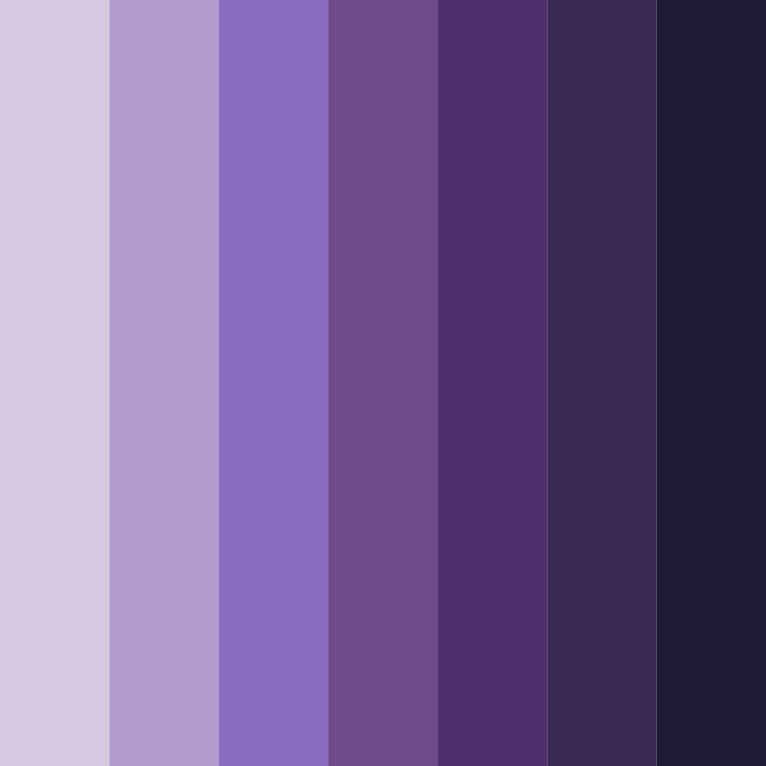 Download midnight enchantment color palette PNG image (square)